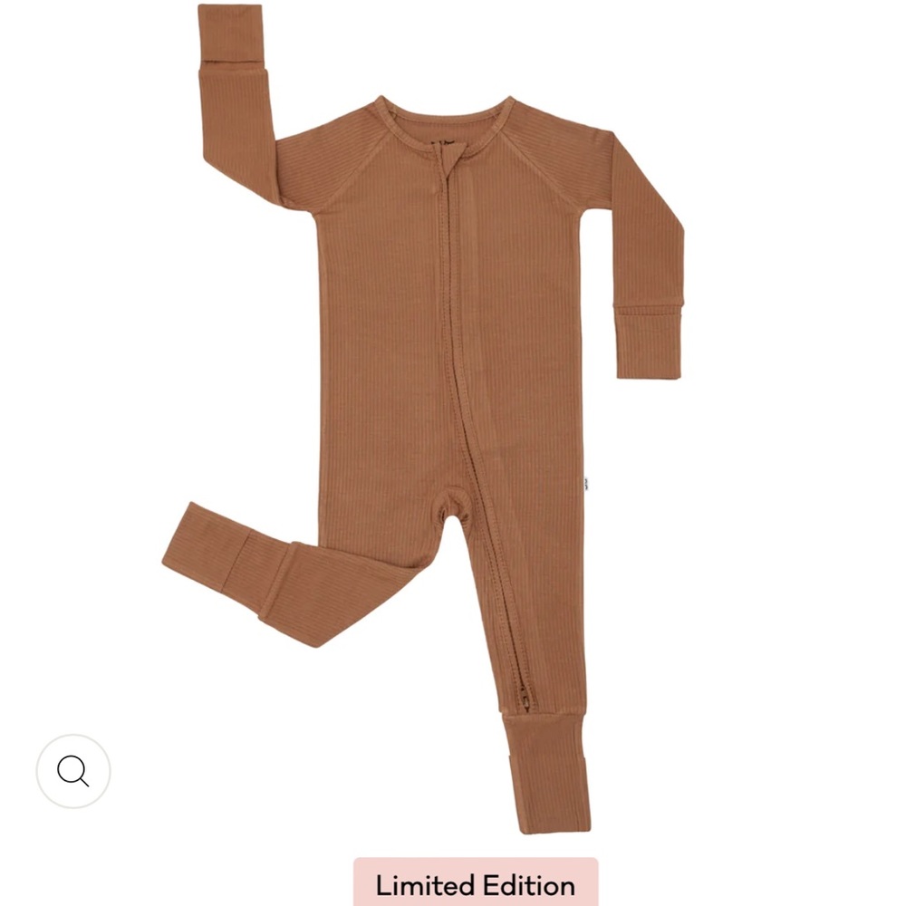 Limited edition- caramel ribbed - zippy - little sleepies - 18-24 month